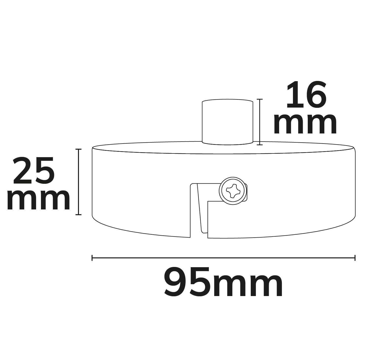 ISOLED Deckenbaldachin rund, weiß, für Kabel mit bis zu max. 9,8mm Manteldurchm. - 3