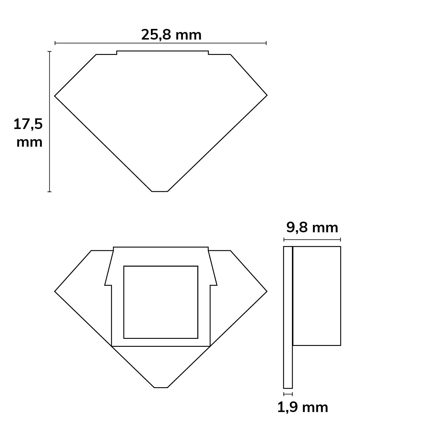 ISOLED Endkappe für Profil ECK10 silber - 2