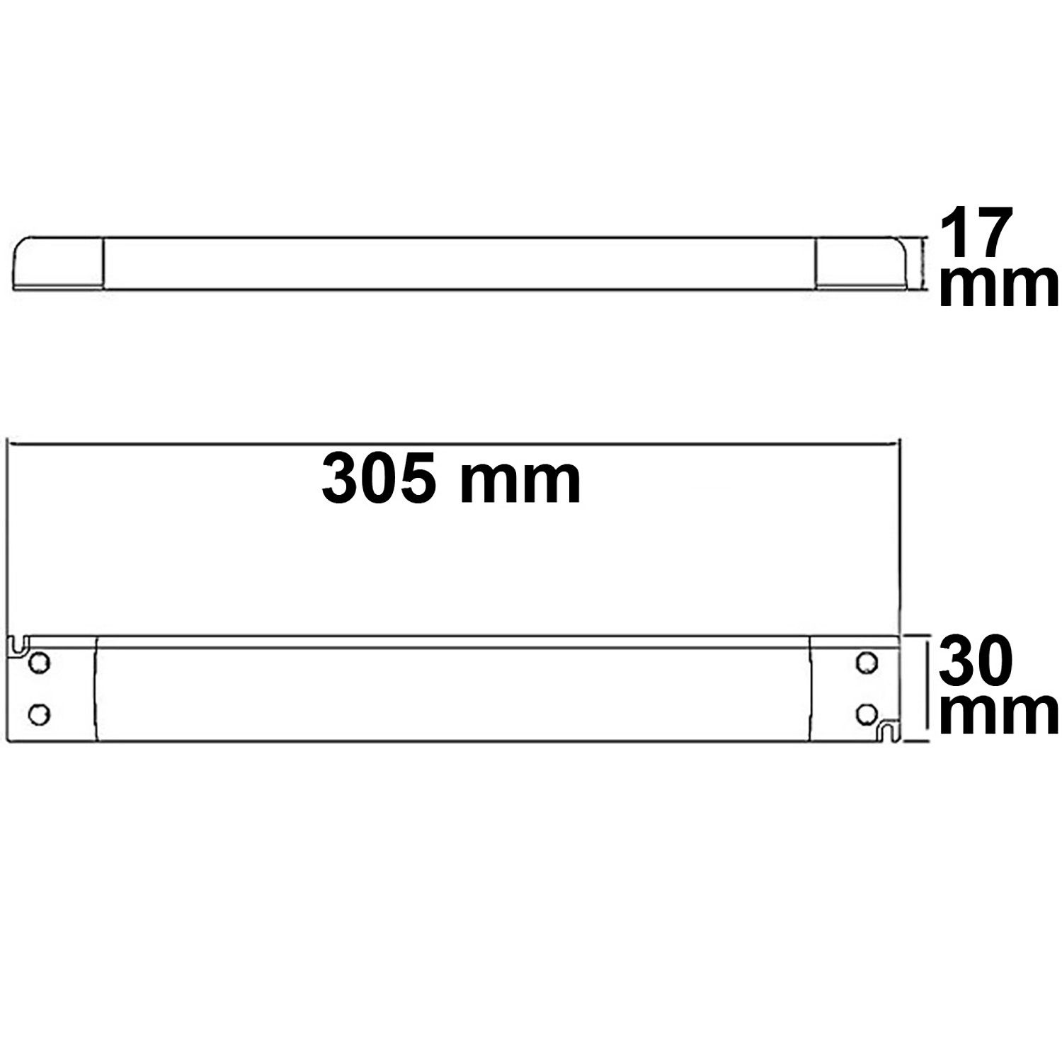 ISOLED LED Trafo 12V/DC, 0-60W, SELV, ultraflach, schmal - 2