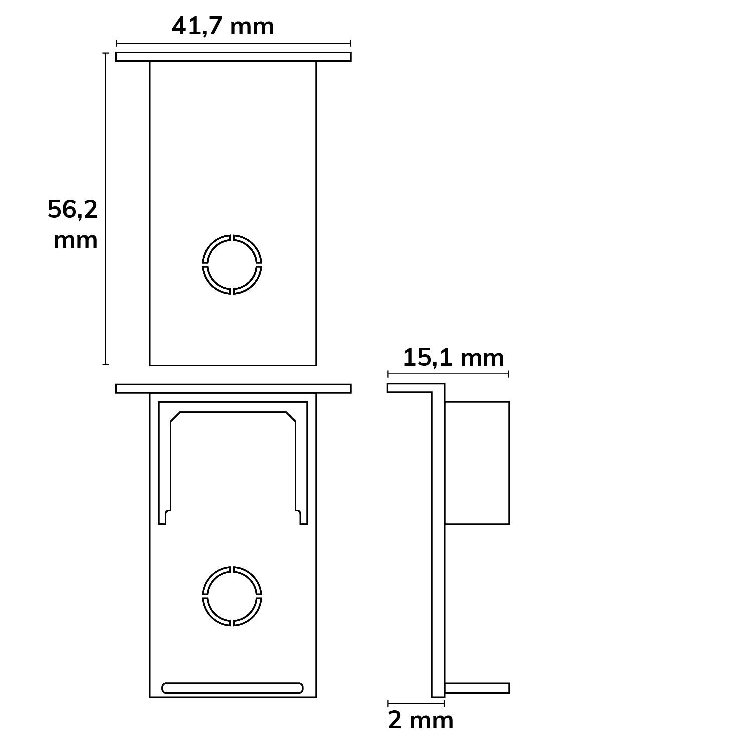 ISOLED Track48 Endkappe für Einbauschiene, weiß, 2 Stück - 2