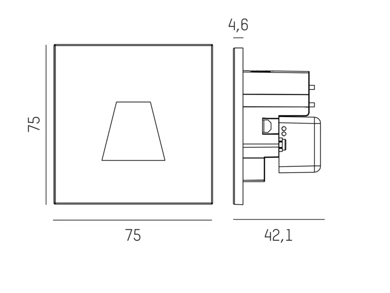 Molto Luce WALL 68R IP (weiß) - 2