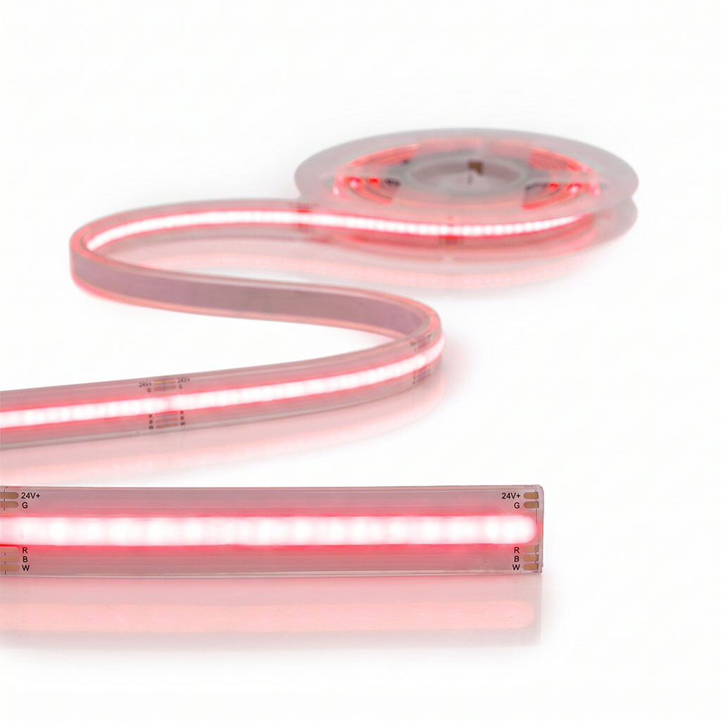 Emilum Flex COB RGBW LED-Streifen 24V, 18W, RGBW/2700K, CRI90, 784LED, IP68, 14mm - 6