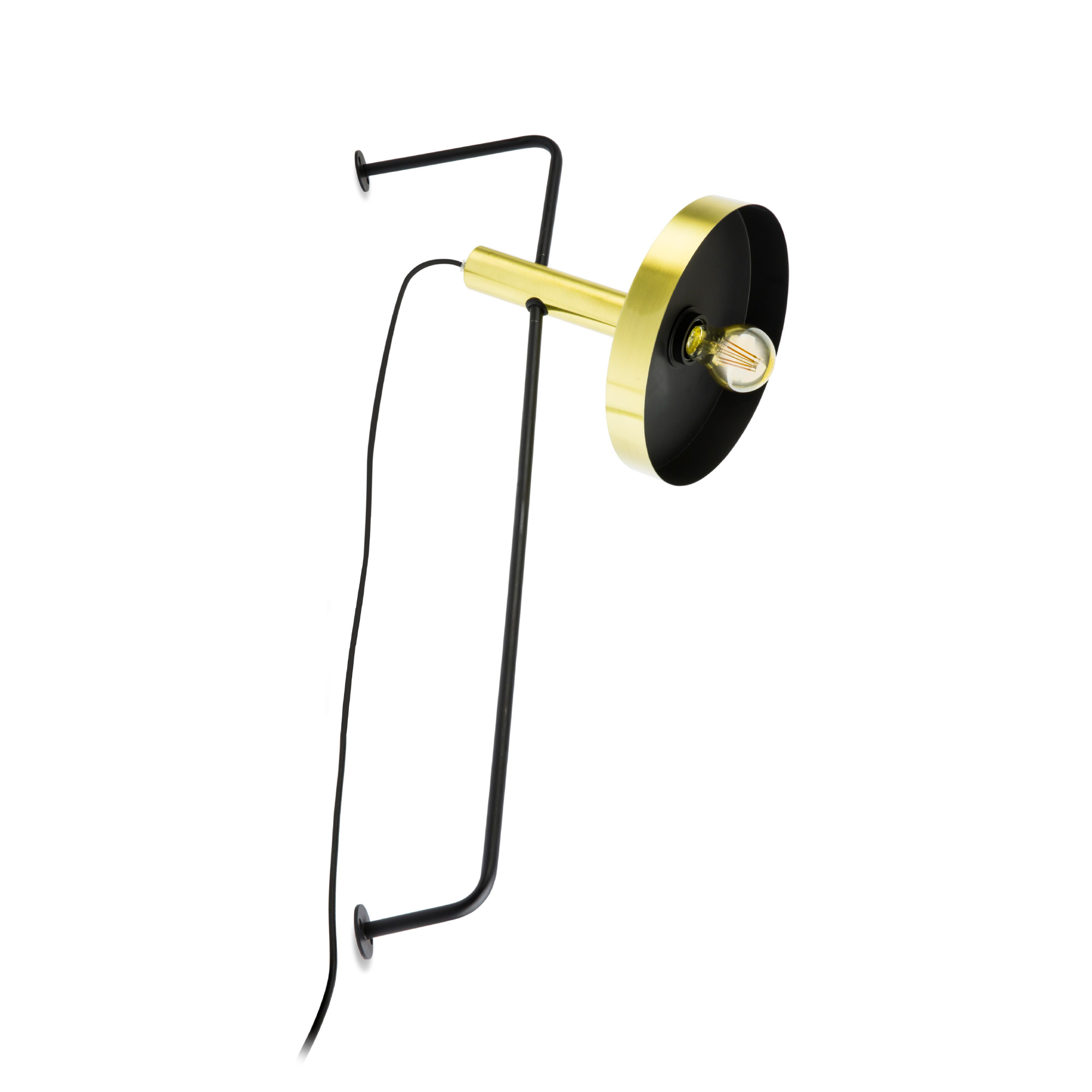 Faro WHIZZ Wandleuchte gold/schwarz Faro WHIZZ Wandleuchte gold/schwarz - Produktbild 1