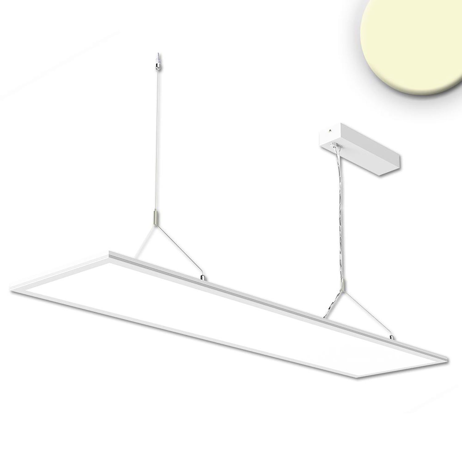 ISOLED LED Office Hängeleuchte Up&Down, 20W+20W, 30x120cm, weiß, UGR ISOLED LED Office Hängeleuchte Up&Down, 20W+20W, 30x120cm, weiß, UGR