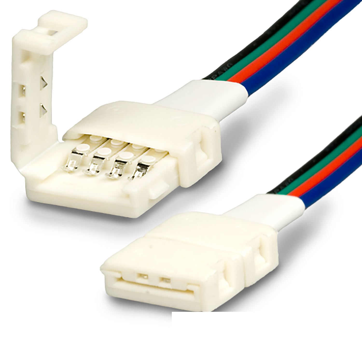 ISOLED Clip-Verbinder mit Kabel (max. 5A) C1-410 für 4-pol. IP20 Flexstripes mit Breite 10mm, Pitch >12mm - 1