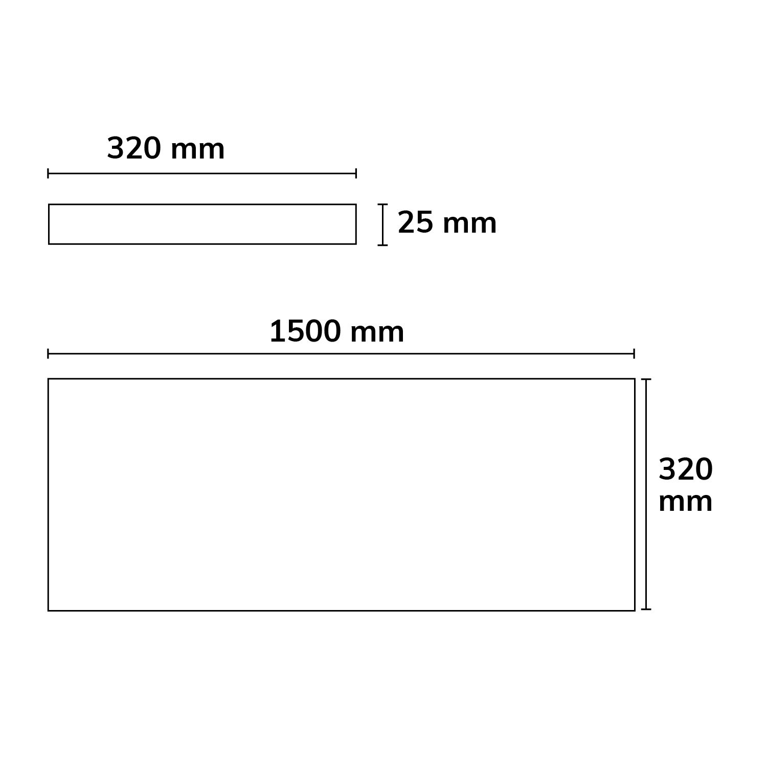 ISOLED Akustikabsorber H25 für Leuchtenrahmen mit Innenformat 320x1500mm, grau - 3