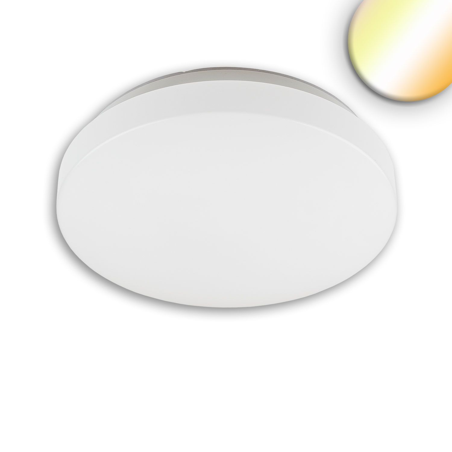 ISOLED LED Deckenleuchte 13|18W mit HF-Sensor, weiß rund, DN280, IP64, 120lm/W, ColorSwitch 3000|4000|6000K - 1