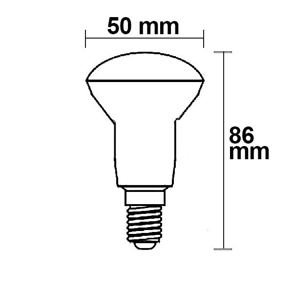 ISOLED E14 R50 LED-Strahler, 5W, warmweiß, frosted - 2