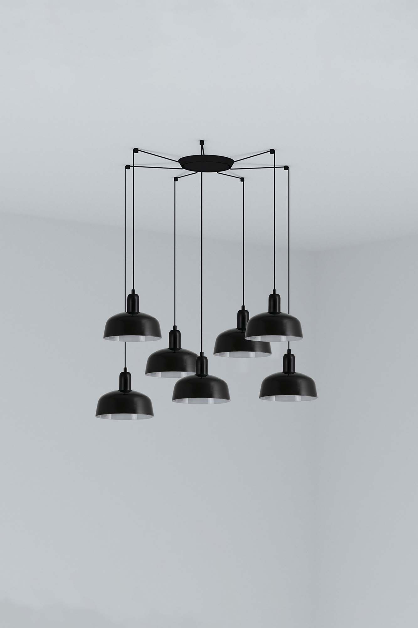 Faro TATAWIN S Metall 7L Pendelleuchte schwarz - 1