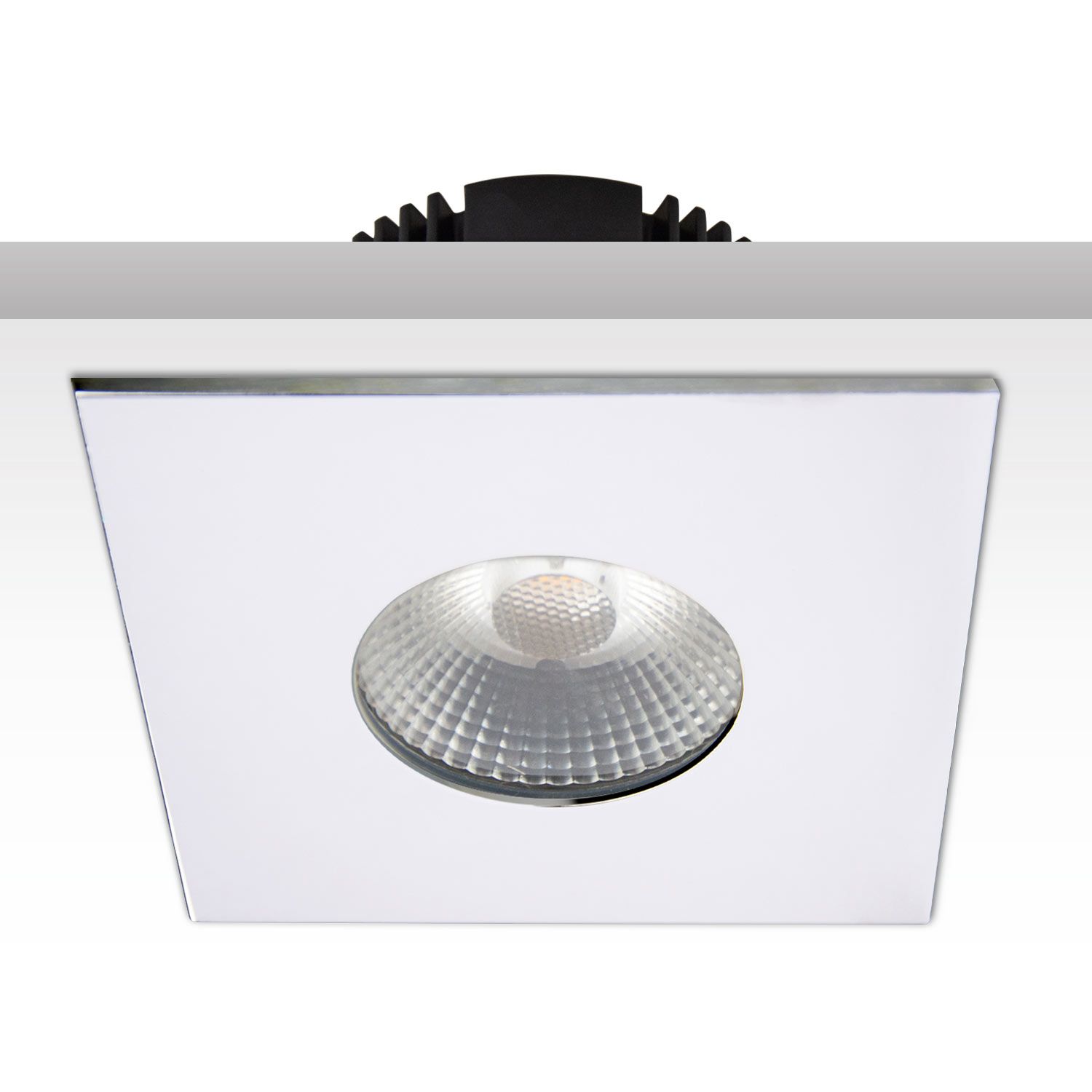 ISOLED Cover Aluminium eckig chrom für Sys-68 - 2