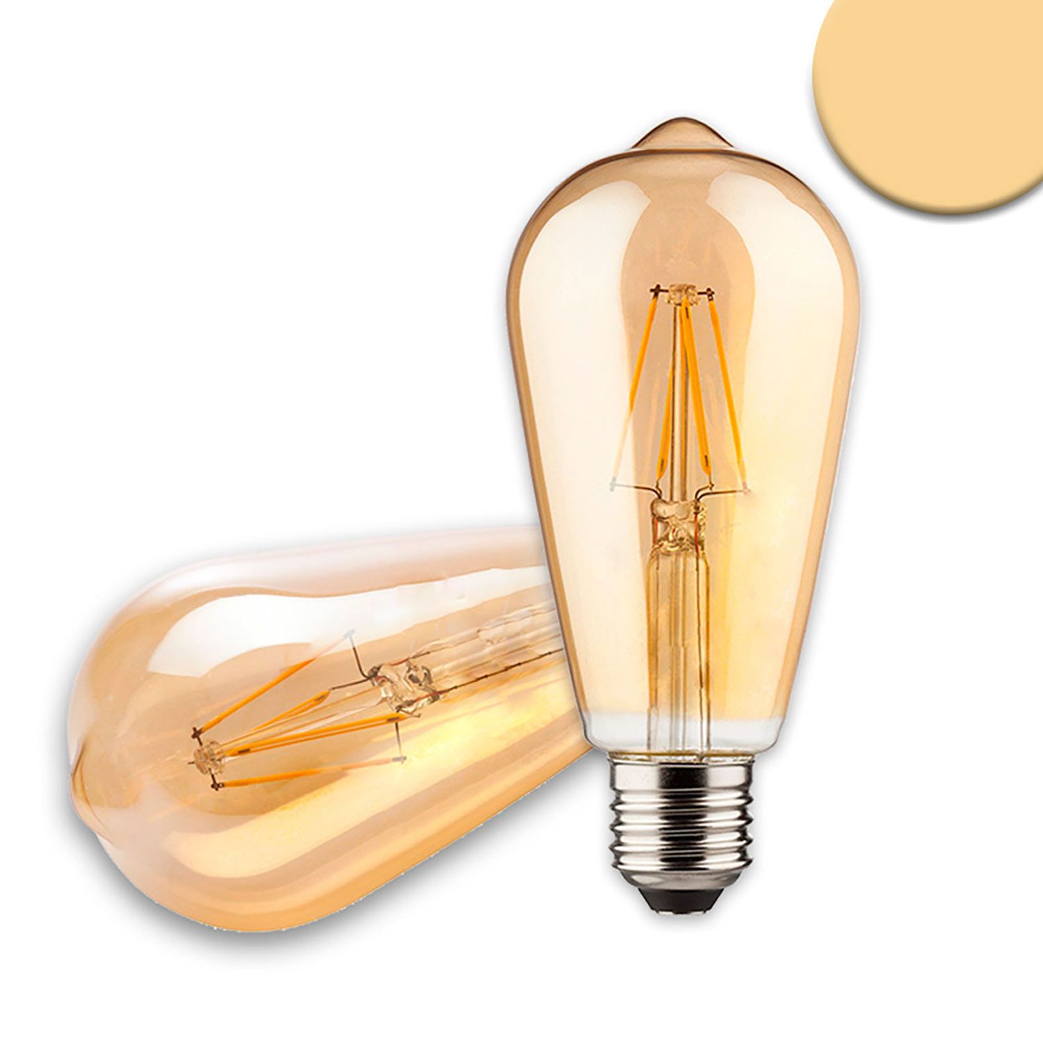 ISOLED E27 Vintage Line LED ST64 Birne 8W ultrawarmweiß, dimmbar - 1
