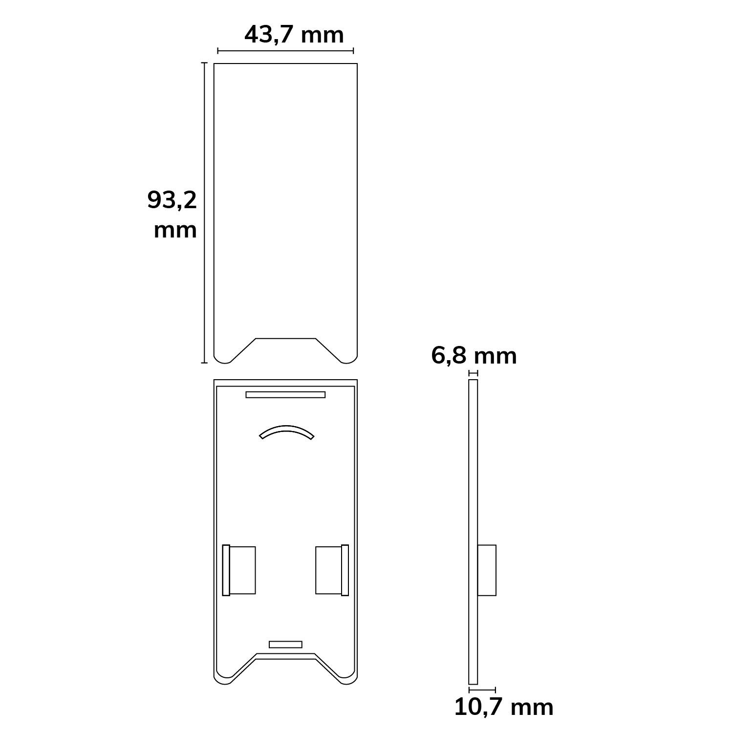 ISOLED Endkappe EC121 mit Lichtfalle, schwarz für Leuchtenprofil HALON mit U-Cover C68, 2 Stück - 2