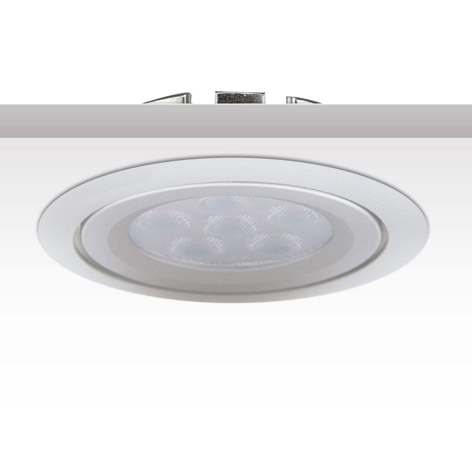 ISOLED LED Einbaustrahler, silber, 8W, 72°, rund, warmweiß, dimmbar - 3