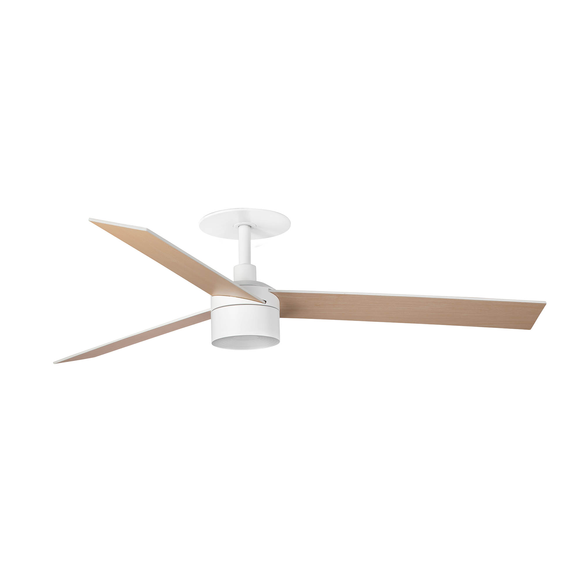 Faro RUDDER RECESSED TEK 3 L Ventilator weiß/Esche 3000K - Produktbild 1