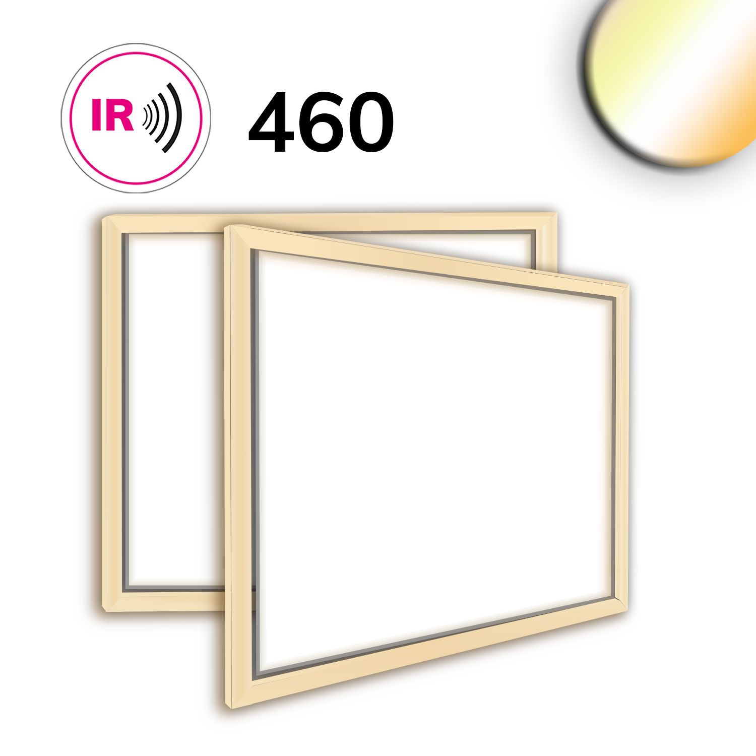 ISOLED LED Leuchtrahmen H25, Innenformat 592x892mm, 62W, weißdynamisch, CRI92 ISOLED LED Leuchtrahmen H25, Innenformat 592x892mm, 62W, weißdynamisch, CRI92 - 1