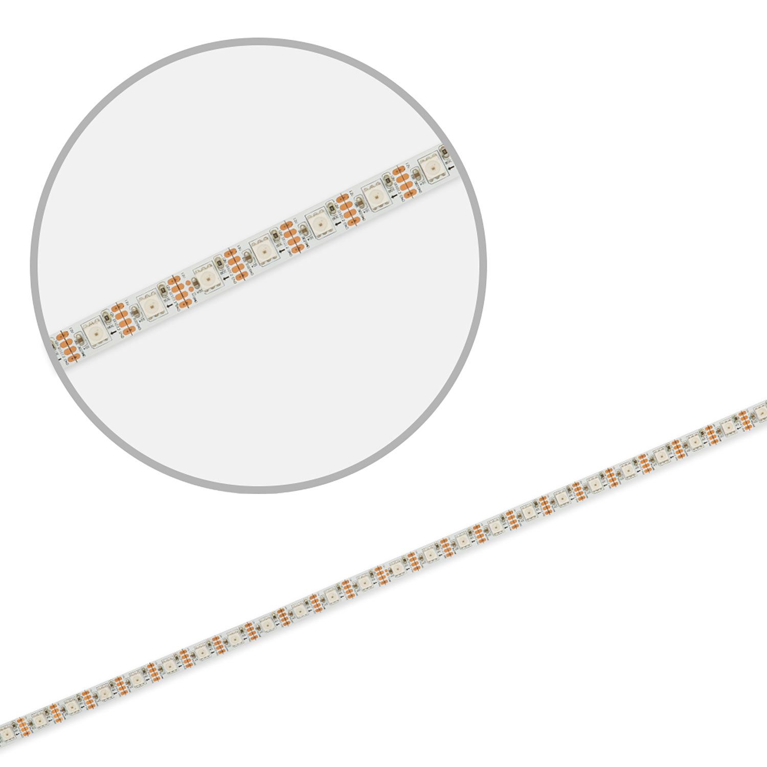 ISOLED LED WS2815 Digital SPI Flexband, 12V DC, 8W, IP20, RGB, 5m Rolle, 60 LED/m, 1LED/IC - 3