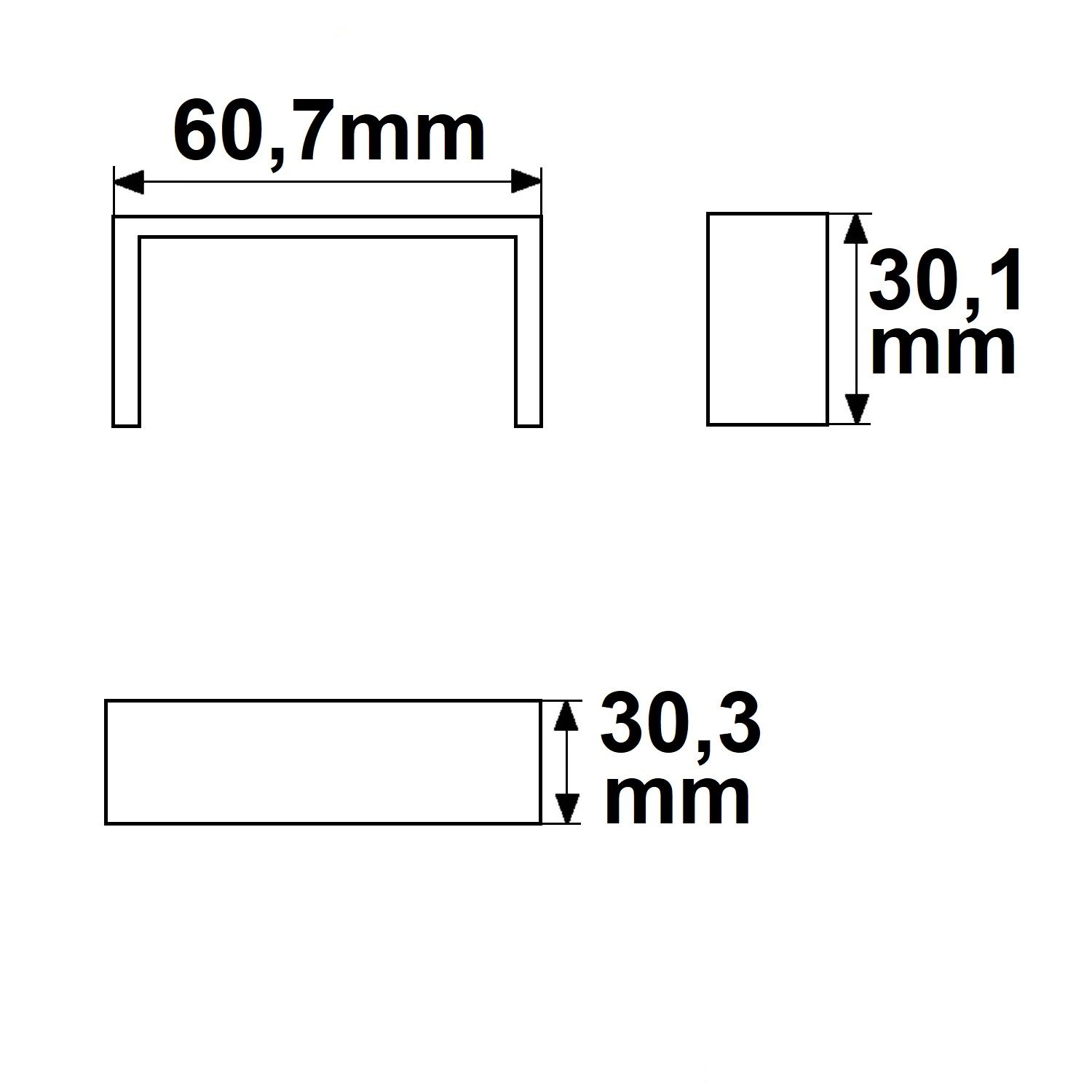 ISOLED 3-Phasen Montageklemme für Einbau-Stromschiene - 2