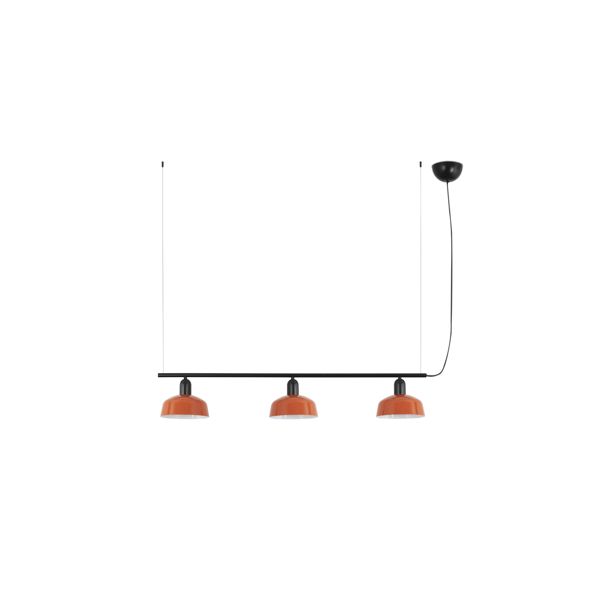 Faro TATAWIN S Metall 3L Pendelleuchte Orange-rot - 1