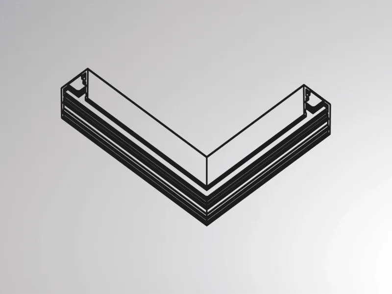 Molto Luce MAGNETICS ECKVERBINDER RECHTS (schwarz) - Produktbild 1