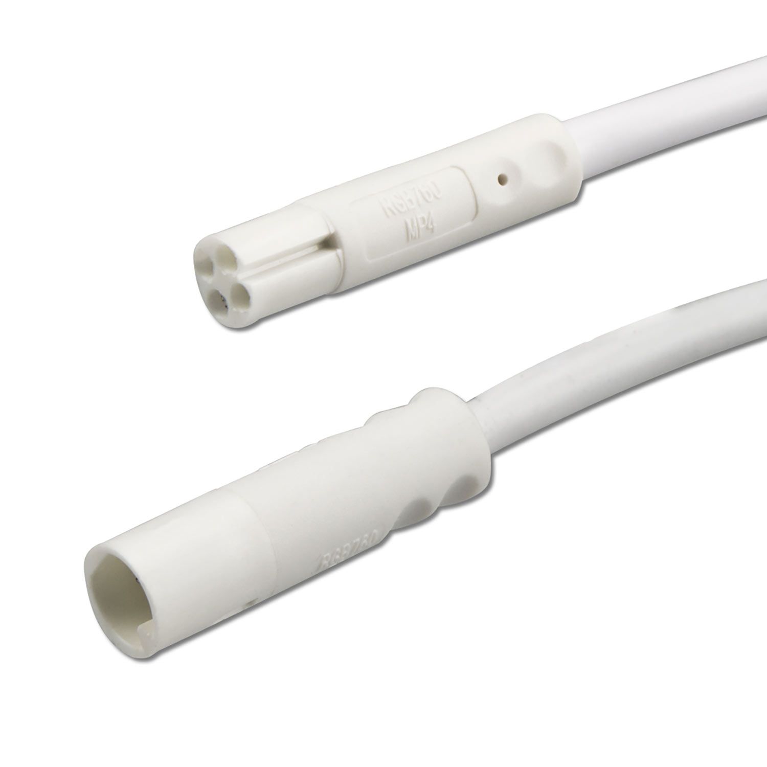 ISOLED Mini-Plug RGB Verlängerung male-female, 3m, 4-polig, IP54, weiß, max. 48V/6A - 1
