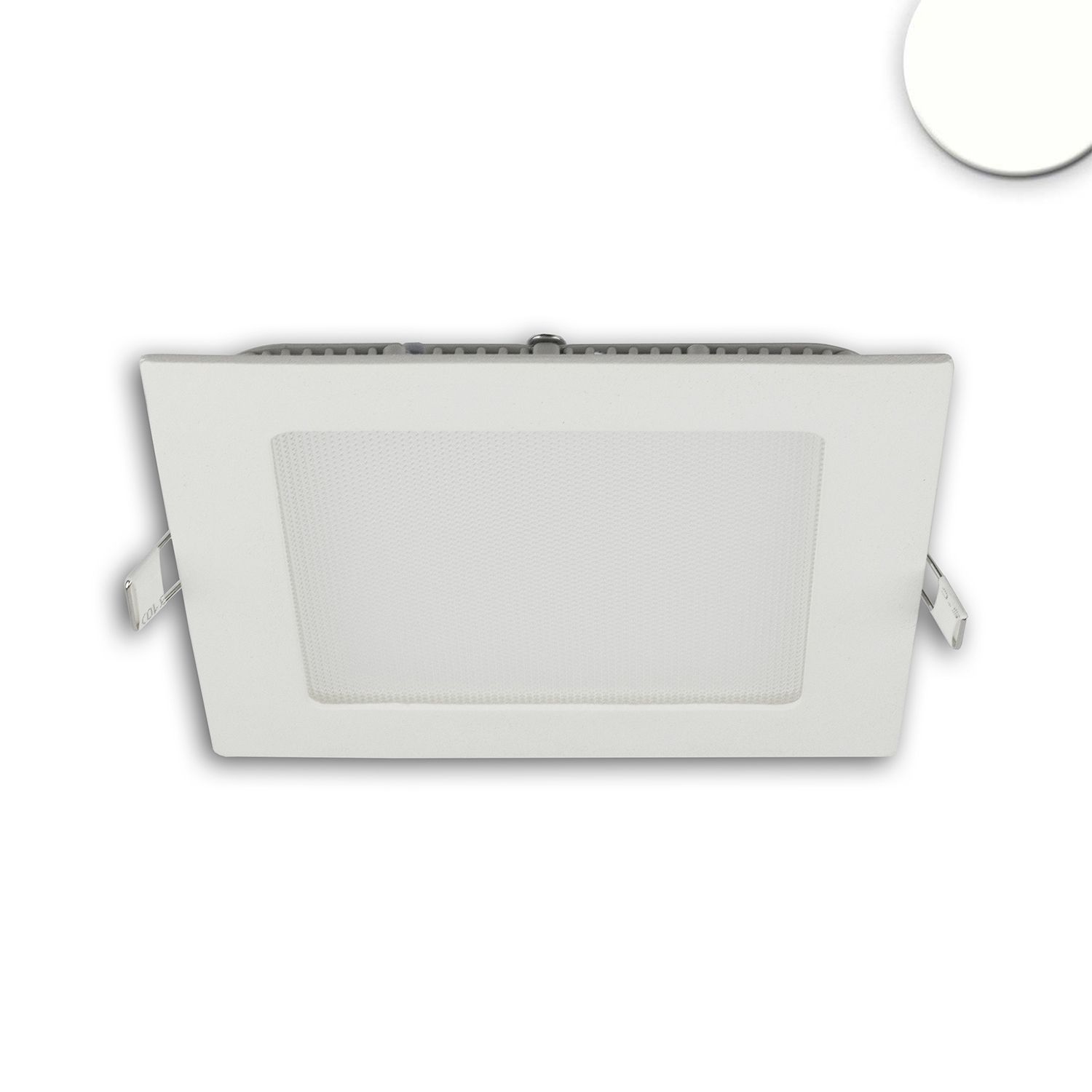 ISOLED LED Downlight, 9W, eckig, ultraflach, blendungsreduziert, weiß, neutralweiß, dimmbar CRI90 ISOLED LED Downlight, 9W, eckig, ultraflach, blendungsreduziert, weiß, neutralweiß, dimmbar CRI90 - 1