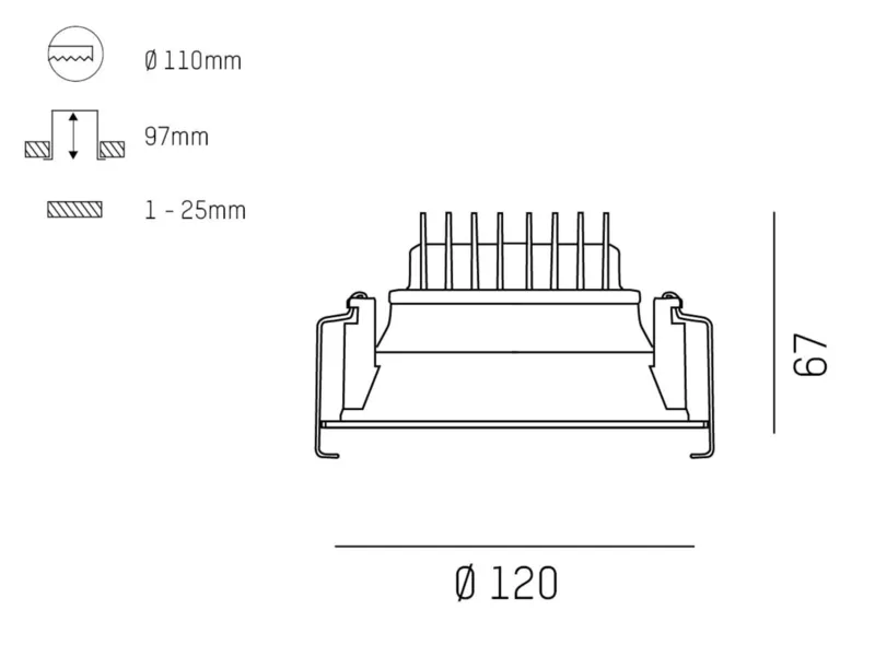 Molto Luce COZY DOWNLIGHT R (kupfer) - Produktbild 2