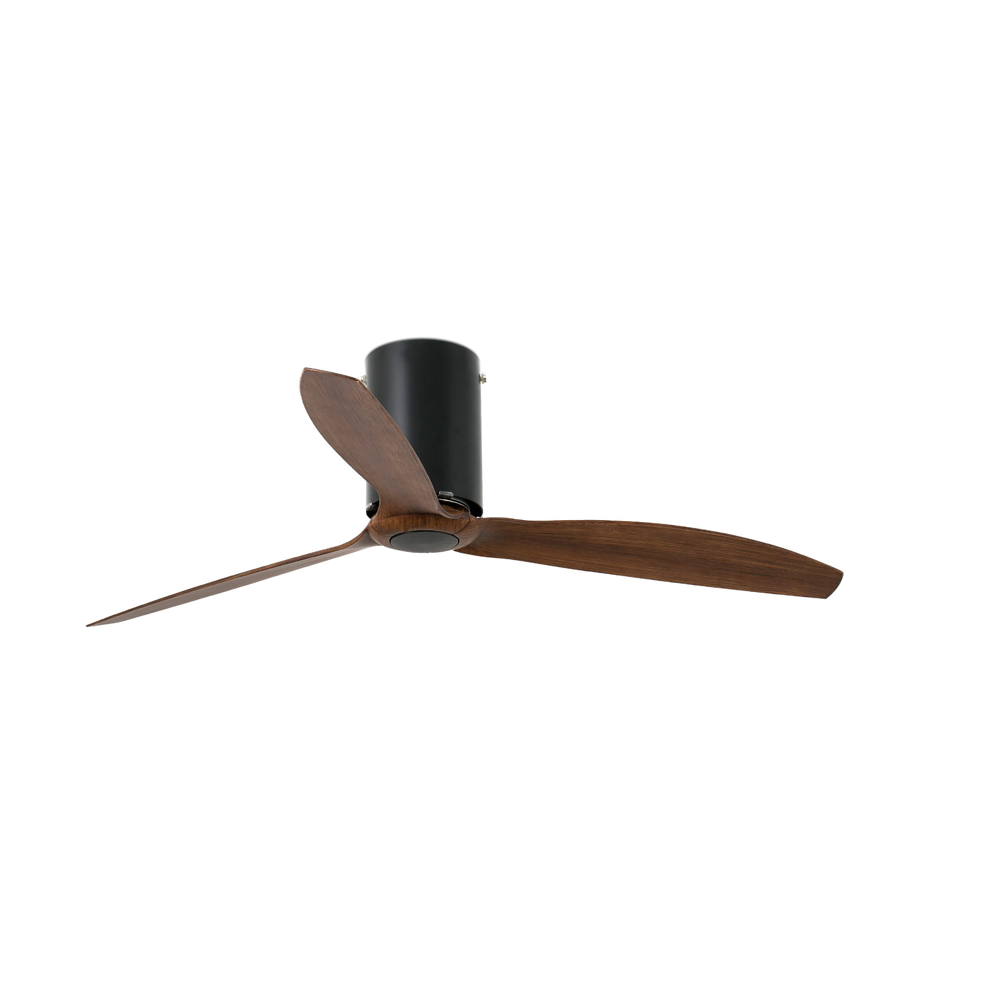 Faro MINI TUBE FAN M LED Mattschwarz/nussbaum Ventilator 3000K - Produktbild 3