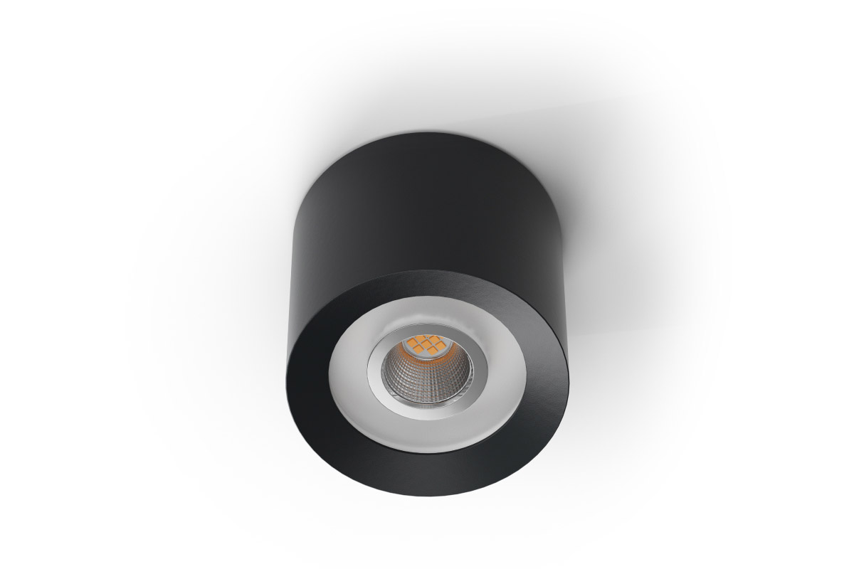 Loxone LED Aufbauspot WW Anthrazit - Produktbild 1