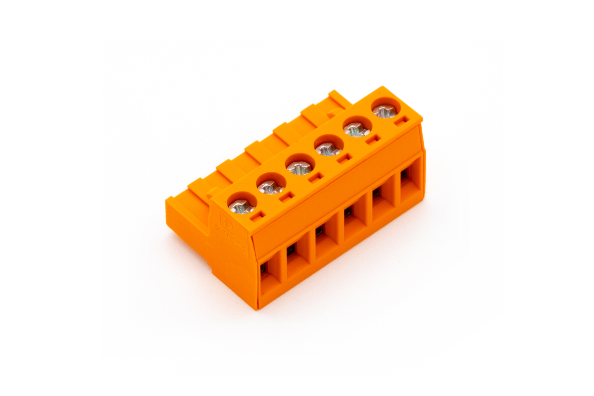 Loxone Schraub-Steckklemme Orange 6fach - Produktbild 1