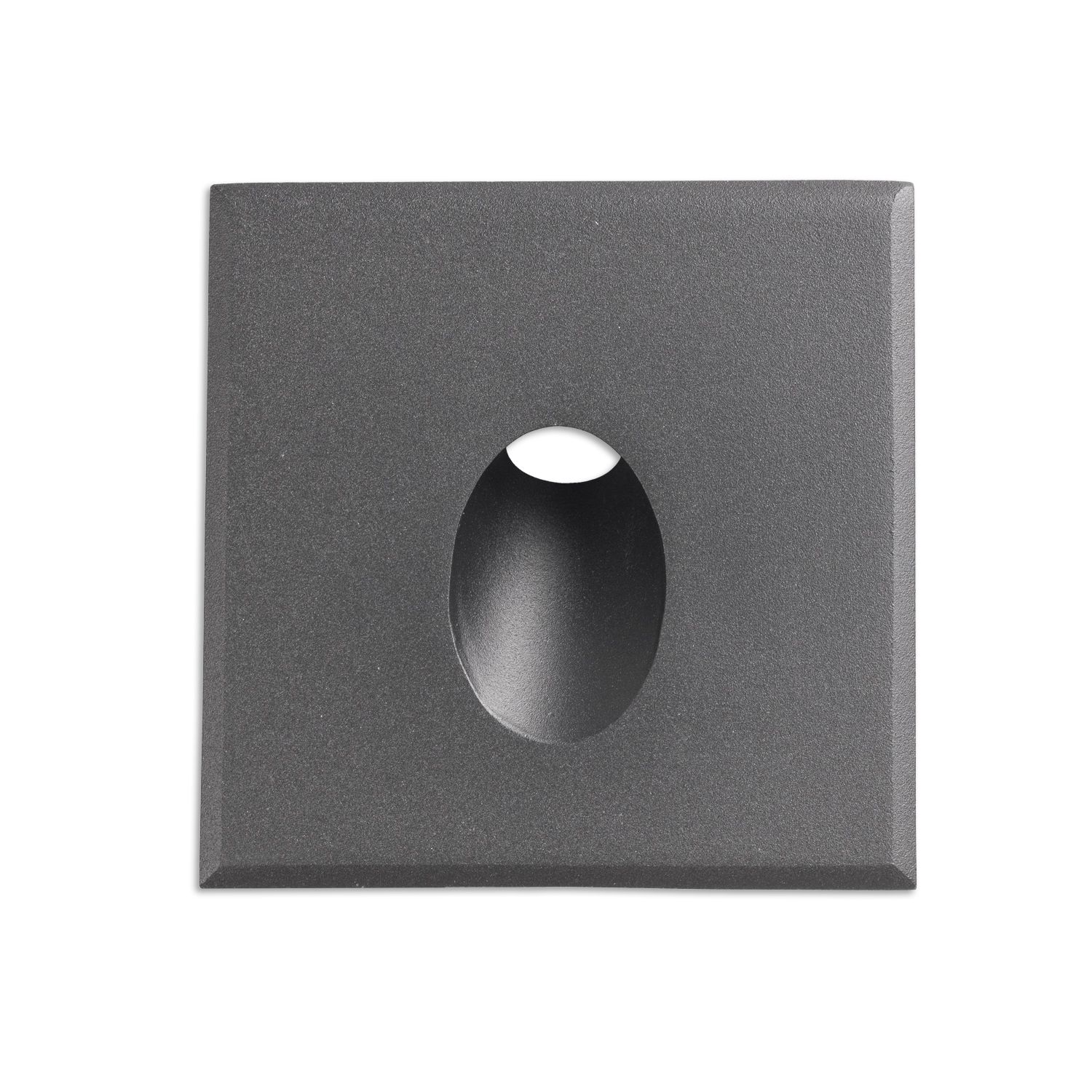 ISOLED Cover Aluminium eckig 1 schwarz für Sys-Wall68 - 1