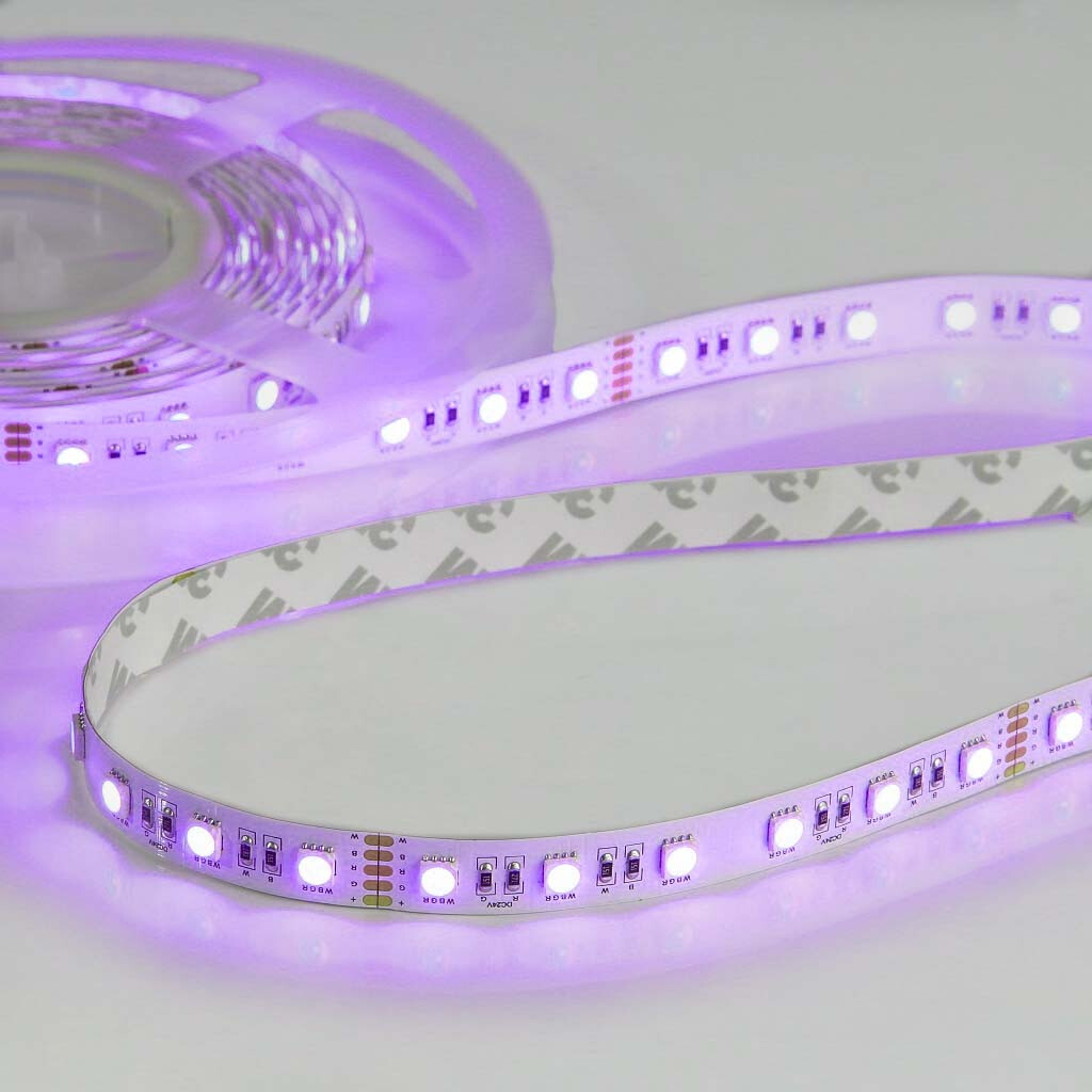 Emilum Flex Stripe 24V, 19.2W, RGBW/3000K, CRI90, 60LED, IP20, 12mm - Produktbild 6
