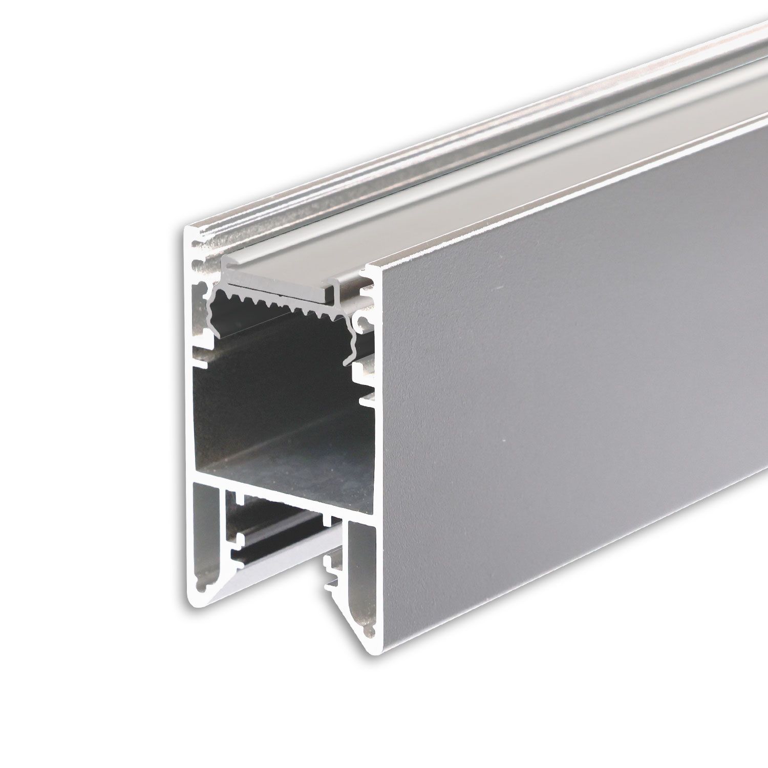 ISOLED LED Leuchtenprofil HALON Aluminium silber pulverbeschichtet, 200cm, mit einklickbarem Kühlstreifen ISOLED LED Leuchtenprofil HALON Aluminium silber pulverbeschichtet, 200cm, mit einklickbarem Kühlstreifen - 1