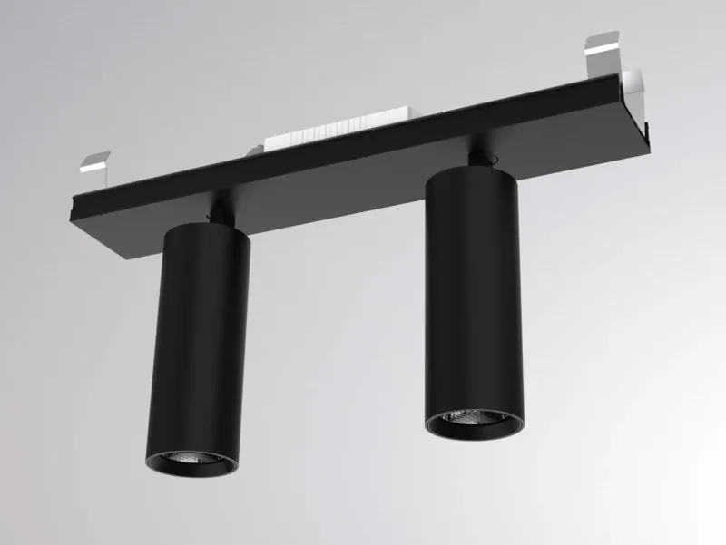 Molto Luce RIDE ROGGA EINSATZ 2-FLAMMIG (schwarz) - 1