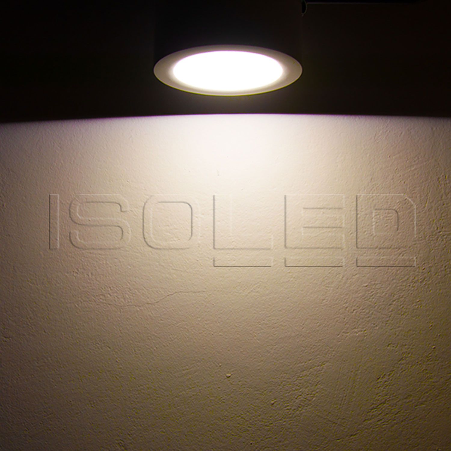 ISOLED LED Aufbauleuchte LUNA 15W, weiß, rund, DN146, indirektes Licht, warmweiß, dimmbar - 5