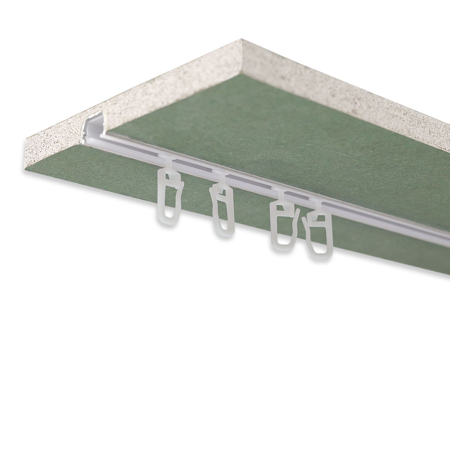 ISOLED Gardinen-Inlay weiß, Innenformat B=9.7 H=6.5mm Schlitz 6mm, 100cm - 5