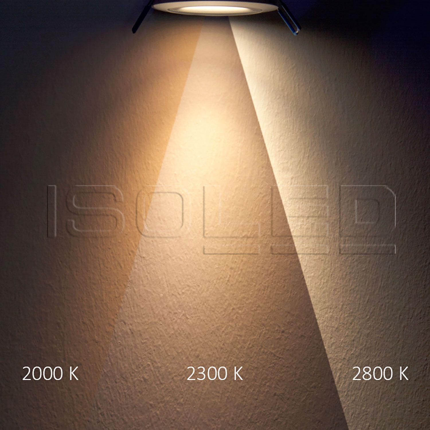 ISOLED LED Einbaustrahler SUNSET, weiß, 15W, 45°, 2200-3100K, Dimm-to-warm - 4
