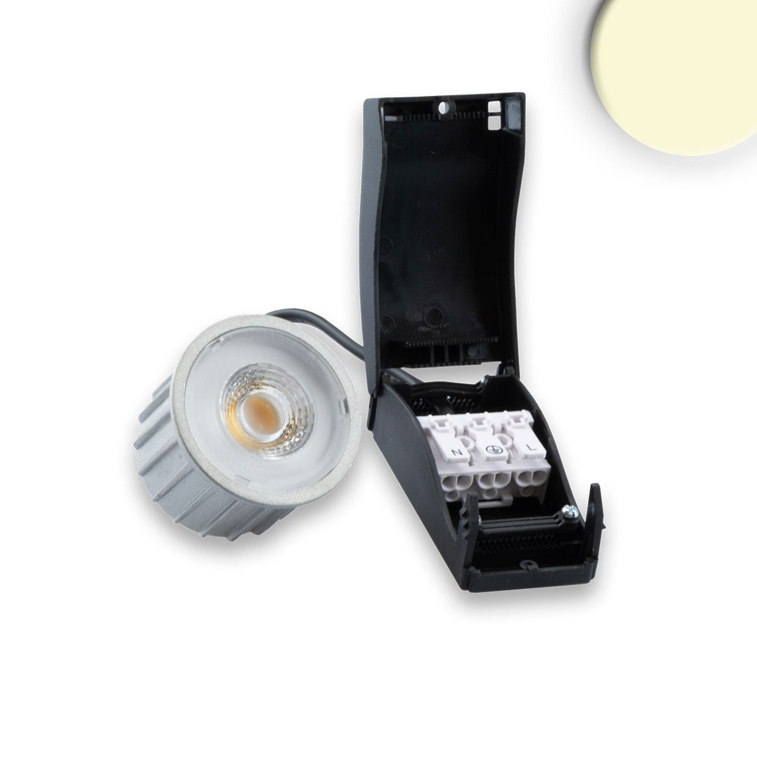 ISOLED LED Spot GU10, 5W, 38°, 3000K, externe Anschlussbox, dimmbar - 2