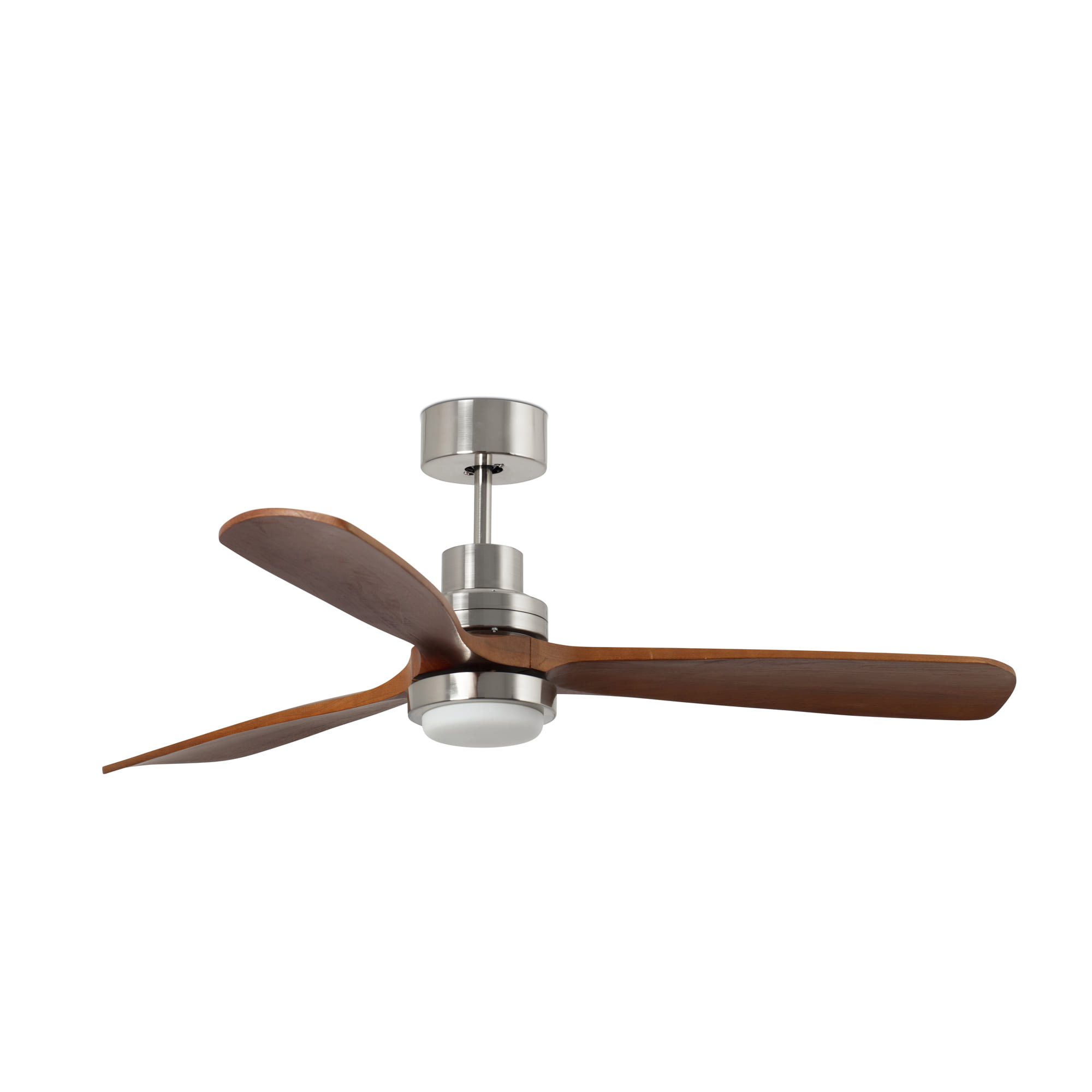 Faro LANTAU XL LED-Gleichstrom/nussbaum-Ventilator Nickel matt/nussbaum - Produktbild 1
