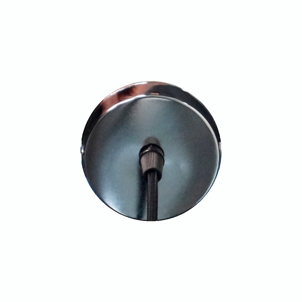 Emilum Schnurpendel mit Textilkabel, E27 Sockel Silber - Produktbild 4