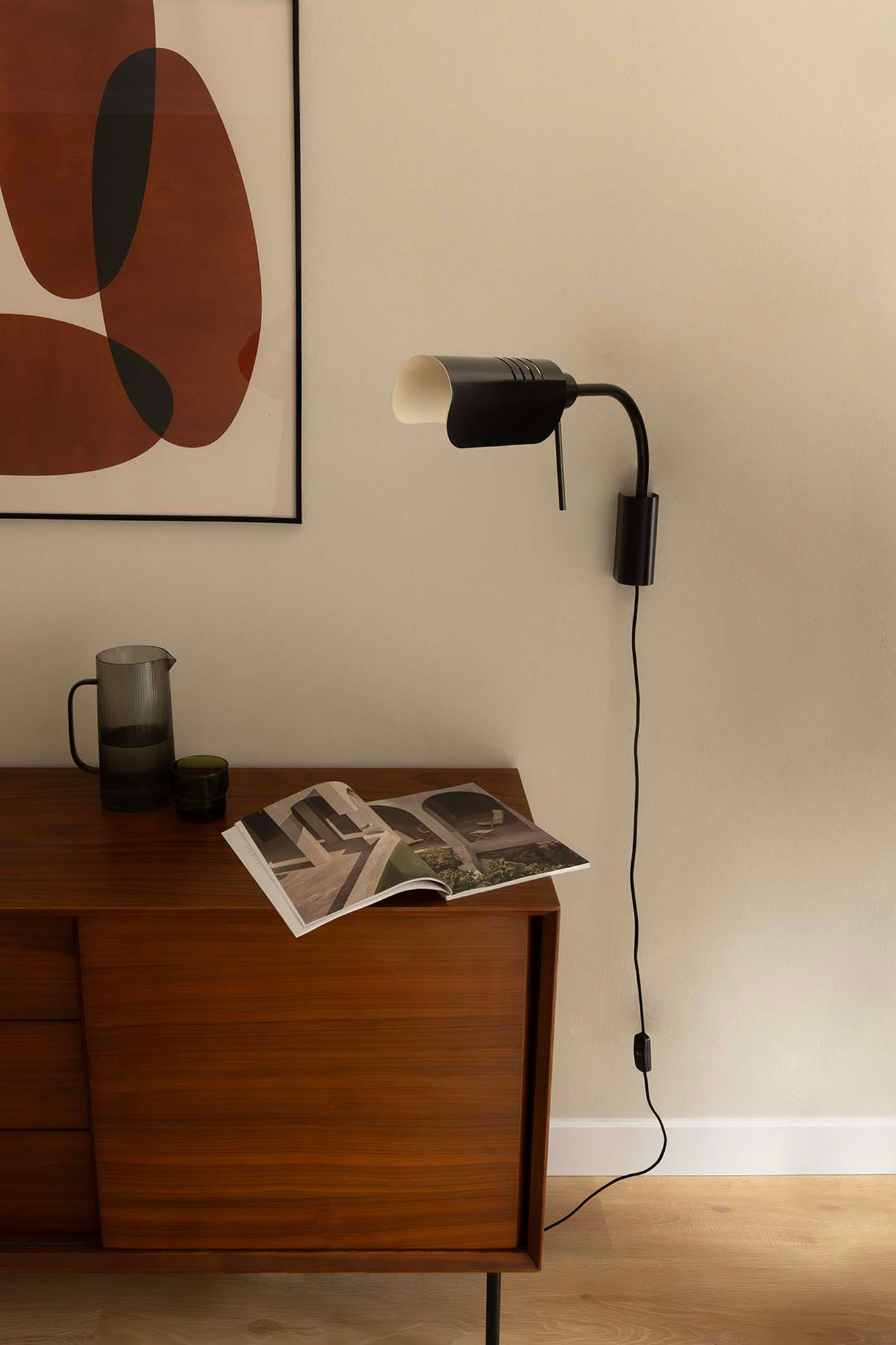 Faro MARTINICA S Schwarze Wandleuchte mit Wandarm - 3