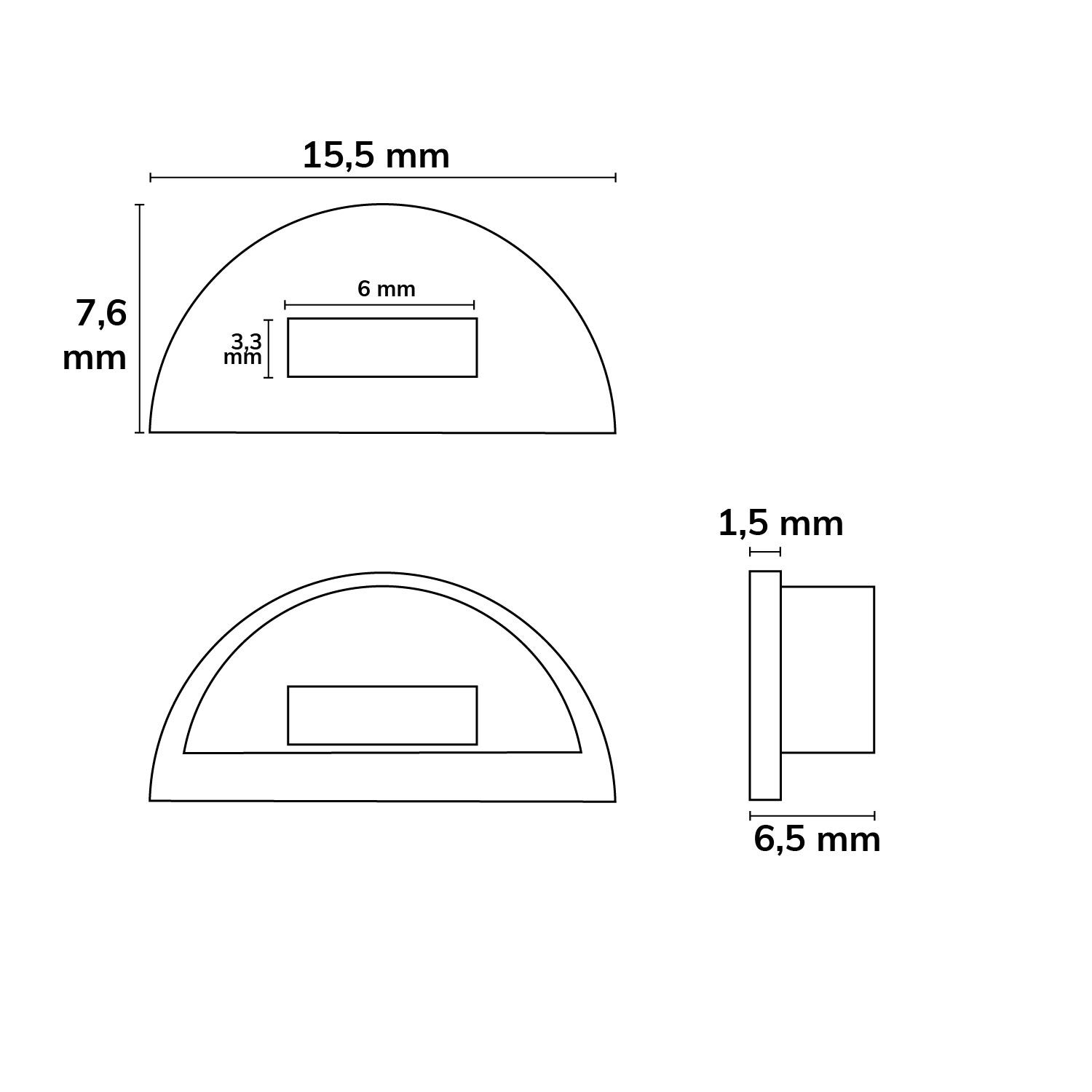 ISOLED Endkappe EC 70 für Profil SURF12 HIDDEN mit Kabeldurchführung, 1 STK - 2