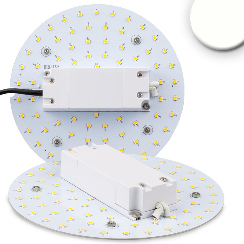 ISOLED LED Umrüstplatine 160mm, 12W, mit Magnet, neutralweiß - 1