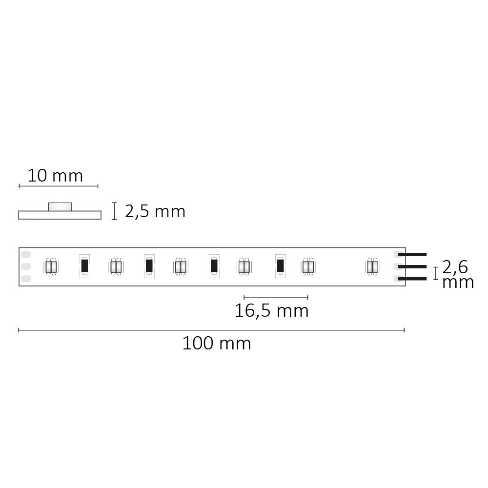 ISOLED LED SIL830/860 CCT Flexband, 24V DC, 5W+5W, IP20, 5m Rolle, 120 LED/m - 3