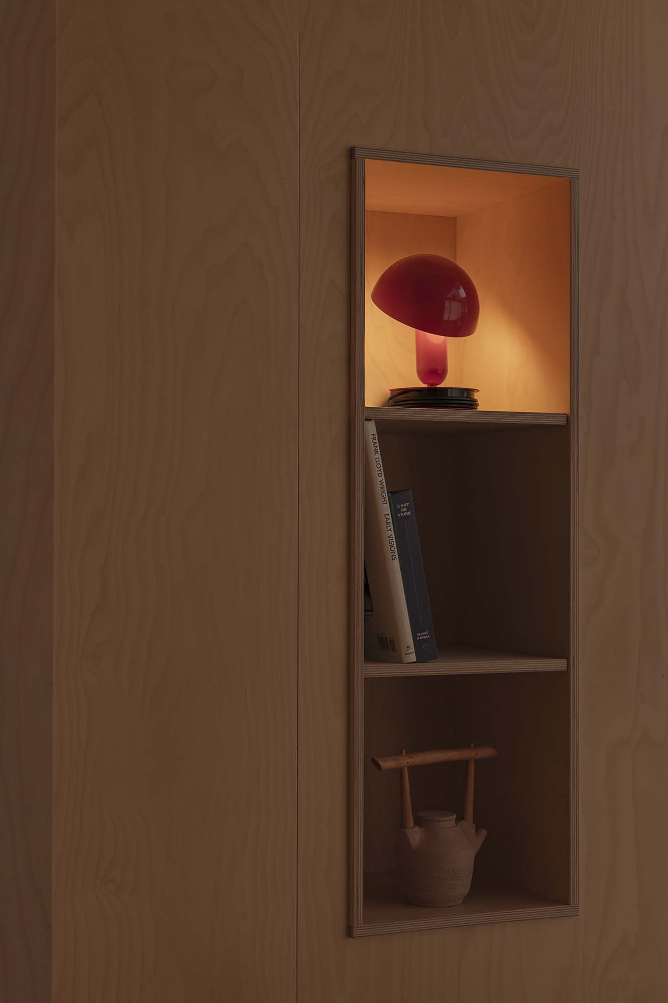 Faro BELA Tischleuchte rot mit Klemme - 4