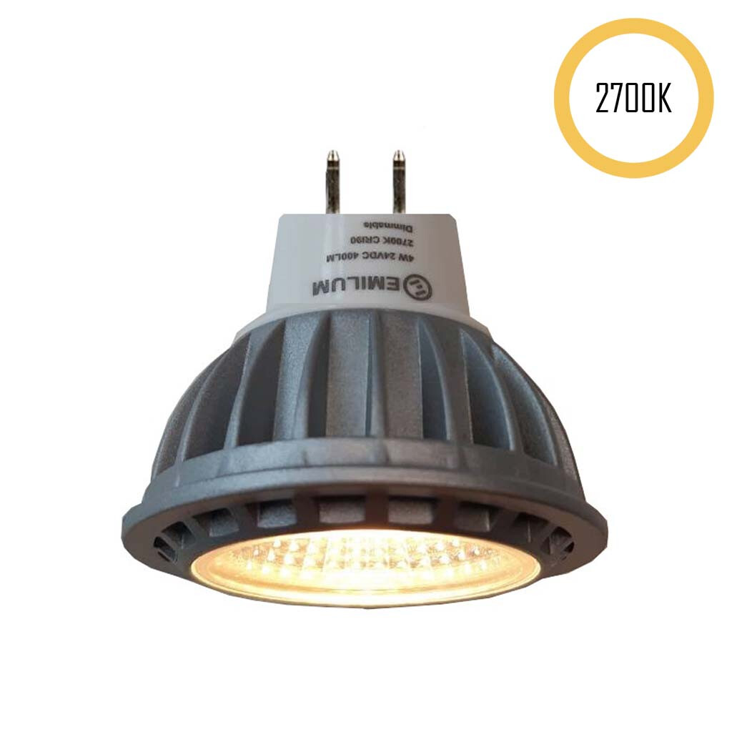 Emilum LED-Retrofit-Spot, 24V, 4W, 2700K, MR16 (GU5.3) Emilum LED-Retrofit-Spot, 24V, 4W, 2700K, MR16 (GU5.3) - Produktbild 1