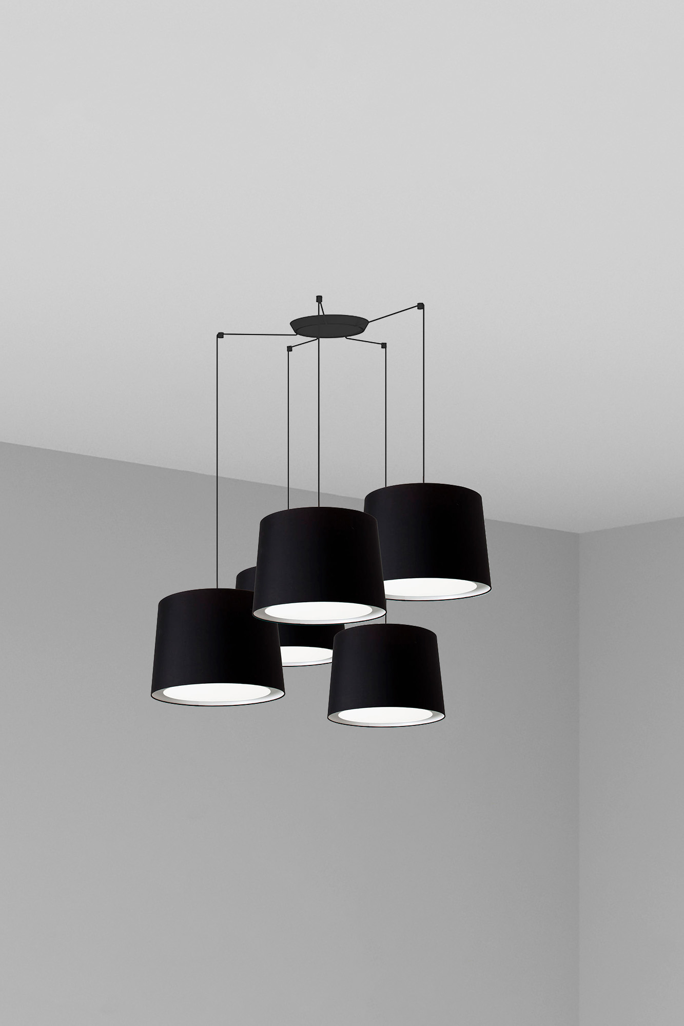 Faro CONGA 5L Schwarz Pendelleuchte Faro CONGA 5L Schwarz Pendelleuchte - 1