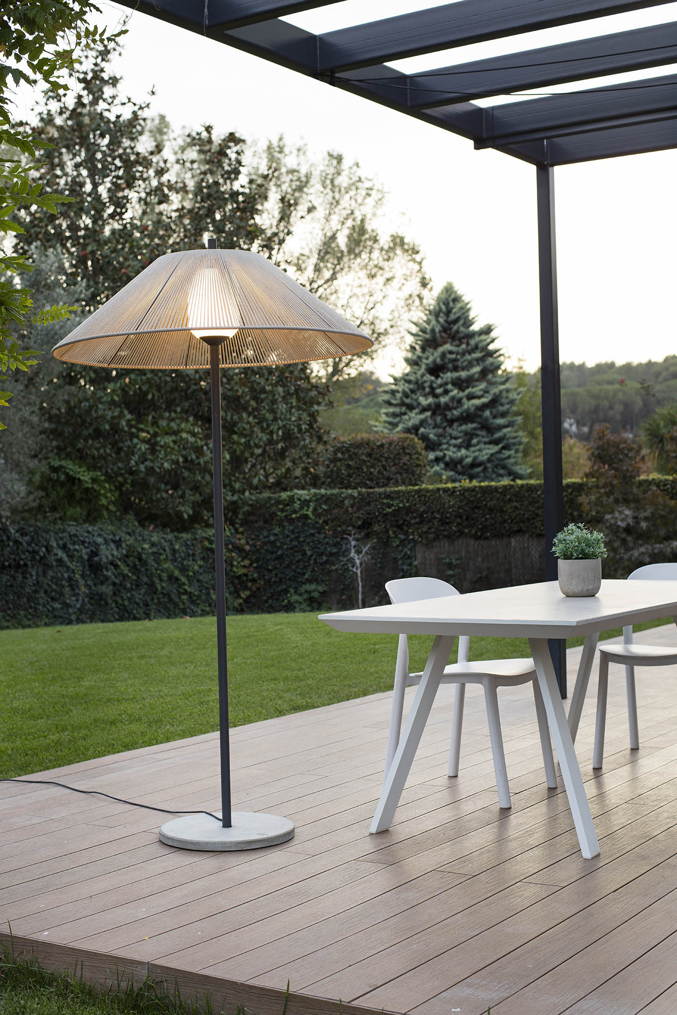 Faro SAIGON OUT C100 Stehleuchte grau/beige 2M - 3