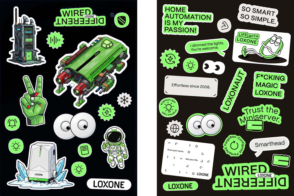 Loxone Sticker Set (10 Stk.) Loxone Sticker Set (10 Stk.) - 1