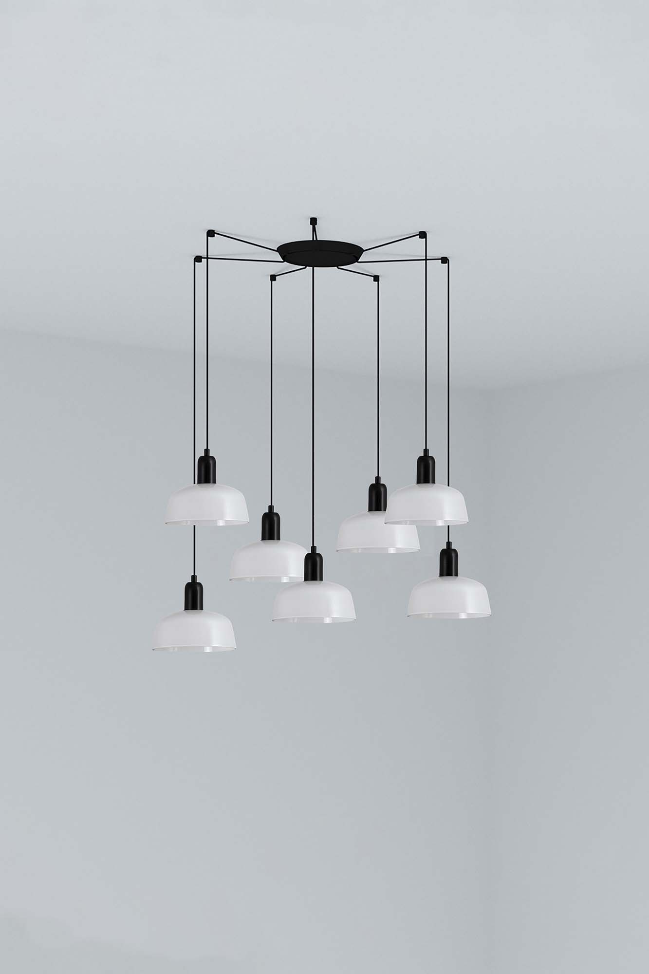 Faro TATAWIN S Metall 7L Pendelleuchte weiß Faro TATAWIN S Metall 7L Pendelleuchte weiß - 1