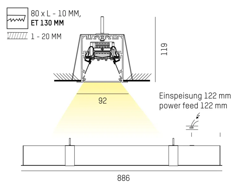 Molto Luce LOG IN 2.1 IP54 R (schwarz) - Produktbild 2